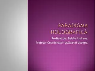 paradigma holografic