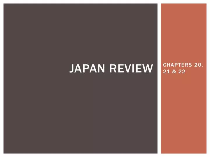 japan review