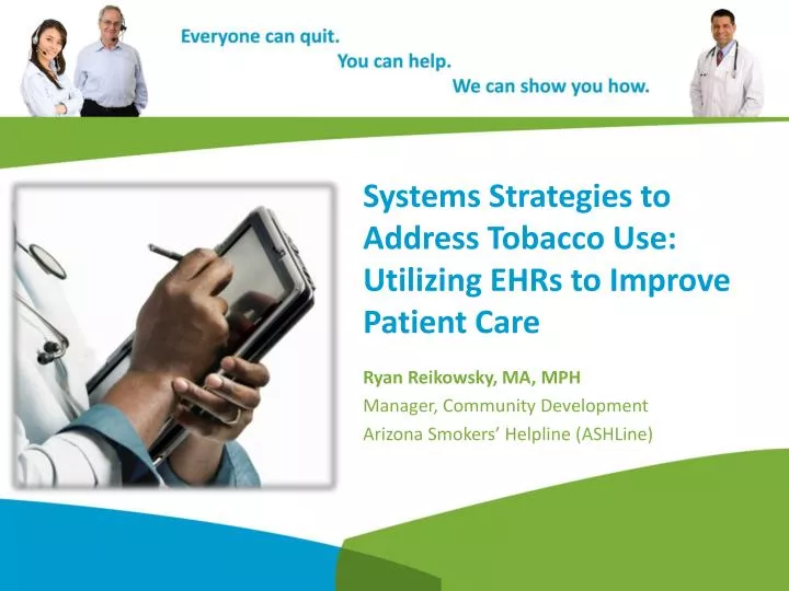systems strategies to address tobacco use utilizing ehrs to improve patient care