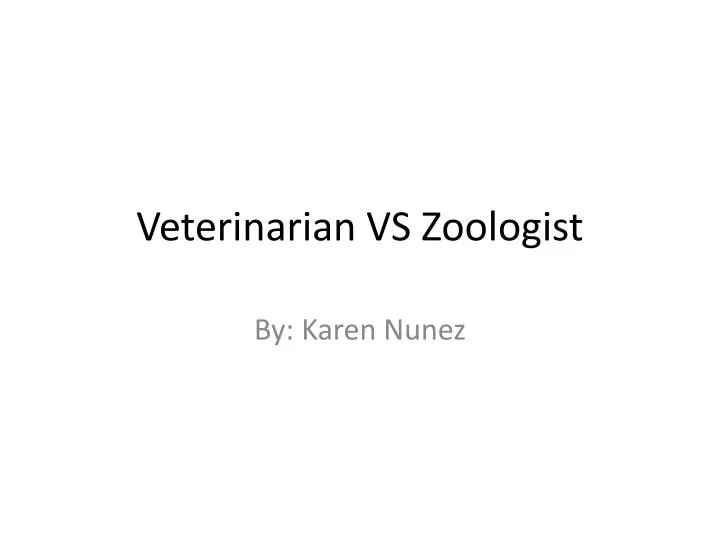 veterinarian vs zoologist