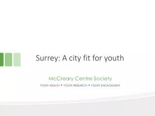 Surrey: A city fit for youth