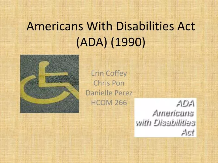 americans with disabilities act ada 1990