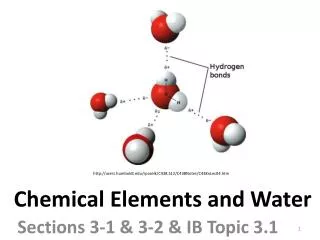 Chemical Elements and Water