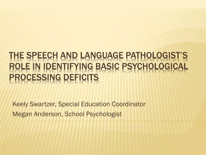 keely swartzer special education coordinator megan anderson school psychologist