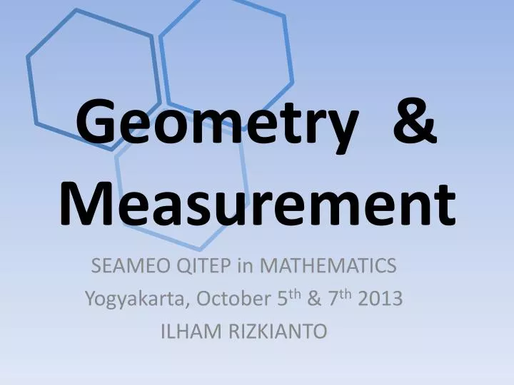 geometry measurement