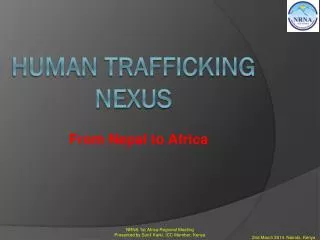 Human Trafficking nexus