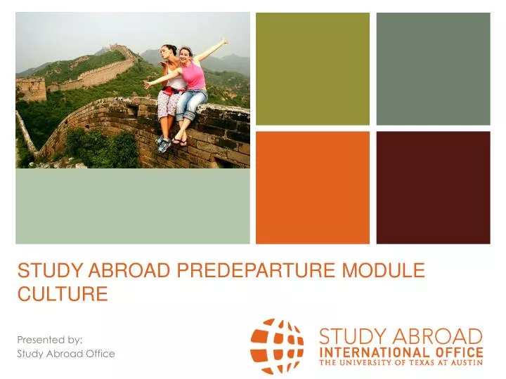 study abroad predeparture module culture