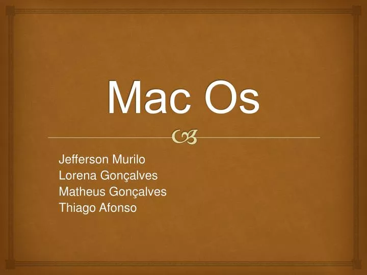 mac os