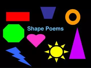 Shape Poems