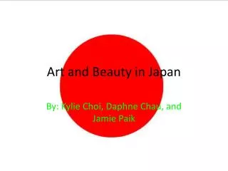 Art and Beauty in Japan