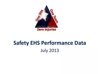 Safety EHS Performance Data