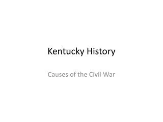 Kentucky History