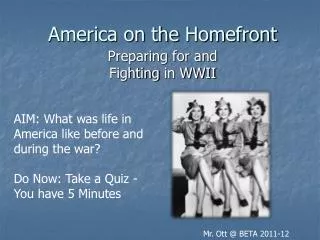 America on the Homefront