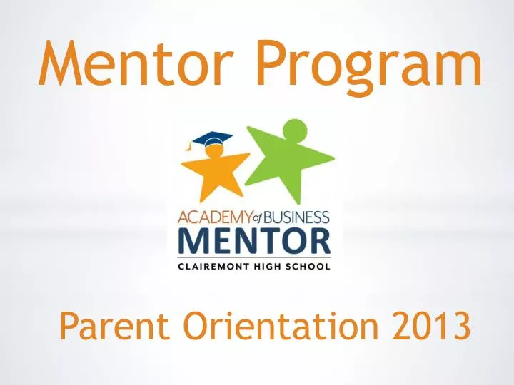 parent orientation 2013