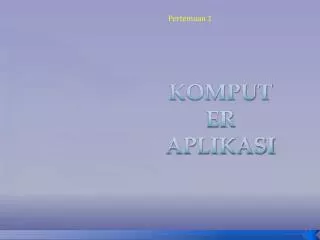 PPT - PENGANTAR APLIKASI KOMPUTER PowerPoint Presentation, Free ...