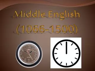 Middle English (1066-1500)
