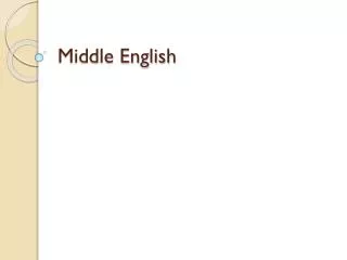 Middle English