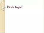 Middle English - slide 1