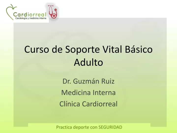 curso de soporte vital b sico adulto