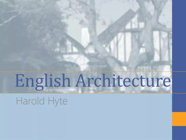 english architecture