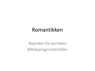 romantikken