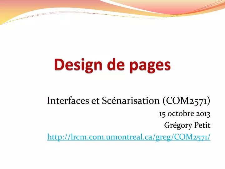 design de pages