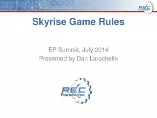 Skyrise Game Rules