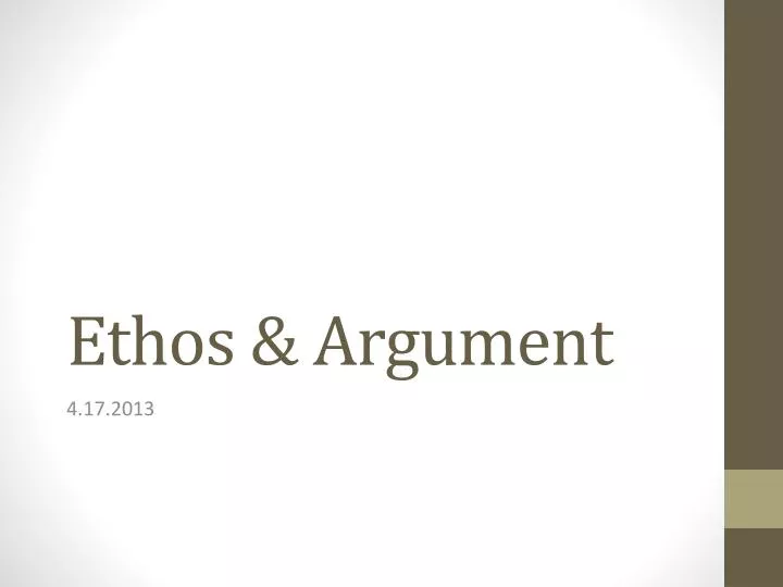 ethos argument