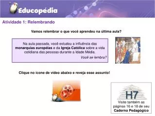 Atividade 1: Relembrando