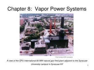 Chapter 8: Vapor Power Systems