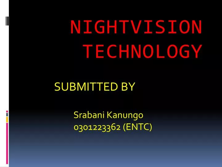 nightvision technology