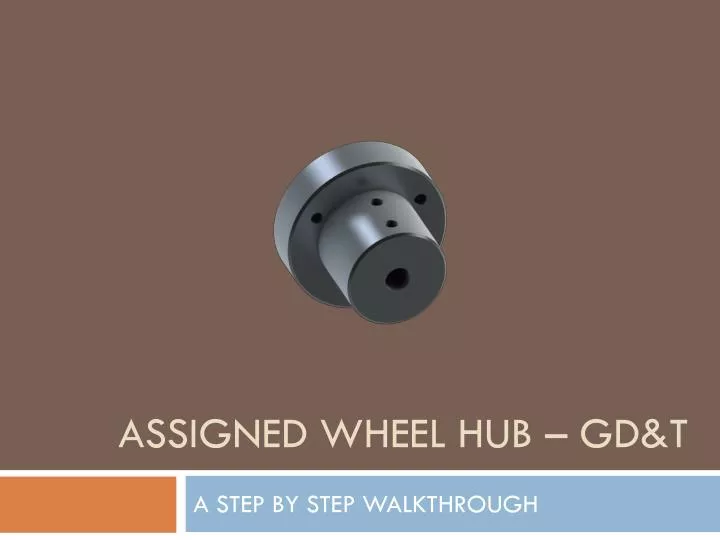 assigned wheel hub gd t