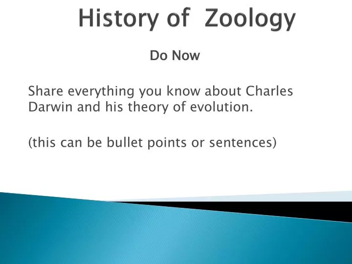 history of zoology