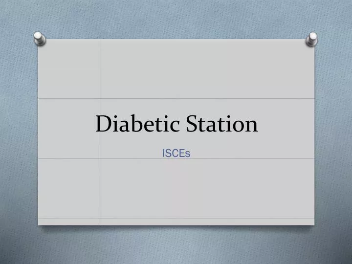 diabetic station