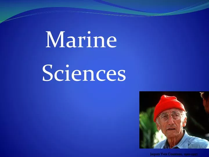 marine sciences