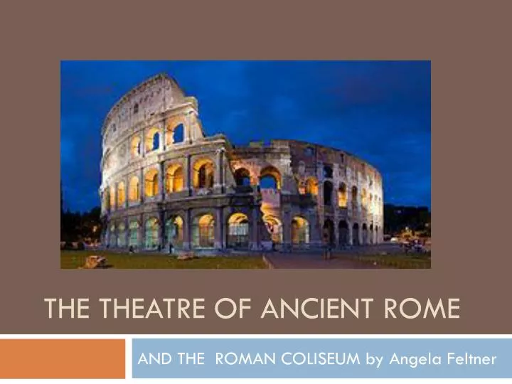 the theatre of ancient rome