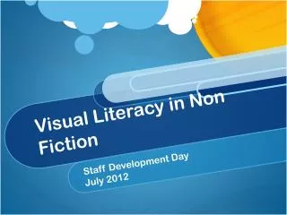 Visual Literacy in Non Fiction