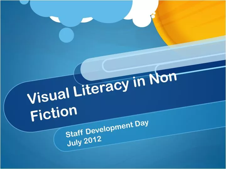 visual literacy in non fiction