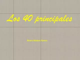 los 40 principales