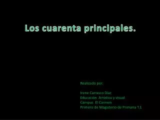 los cuarenta principales