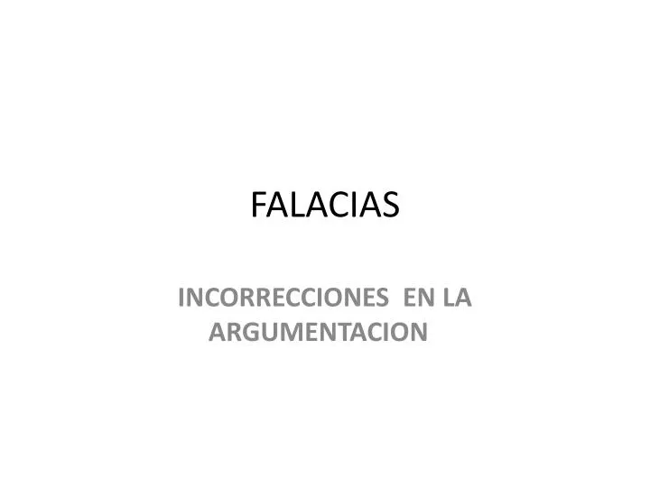 falacias