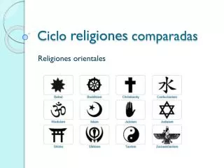ciclo religiones comparadas