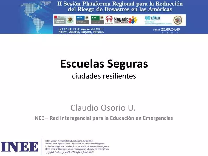 escuelas seguras ciudades resilientes