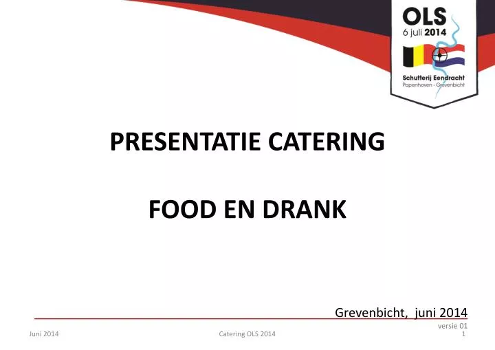 presentatie catering food en drank