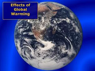 Effects of Global Warming