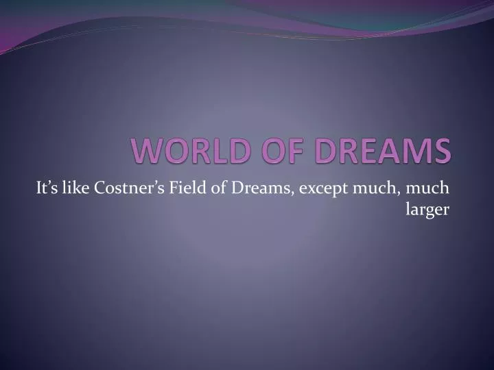 world of dreams