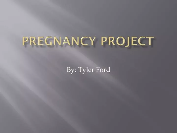 pregnancy project