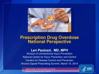 Prescription Drug Overdose National Perspective