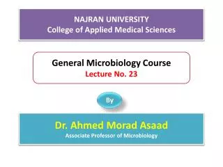 NAJRAN UNIVERSITY College of Applied Medical Sciences