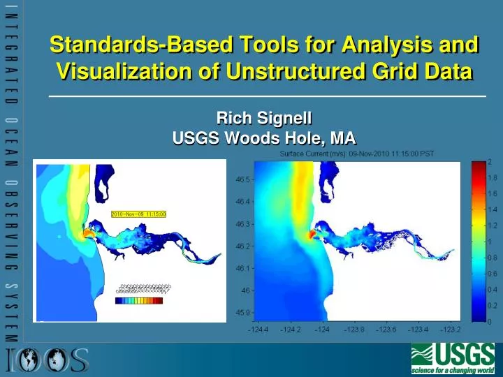 standards based tools for analysis and visualization of unstructured grid data